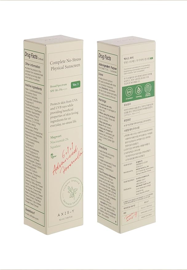 AXIS-Y- Complete No-Stress Physical Sunscreen (50 ml)